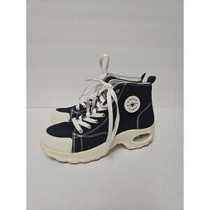 Fashion Classic High Top Black Canvas Size 41 Looks Like Converse Chuck Taylor